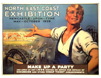 Poster from the North-East Exhibition, Newcastle