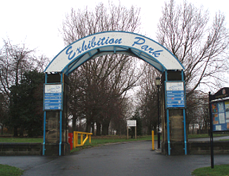 Gate to Exhibition Park Today